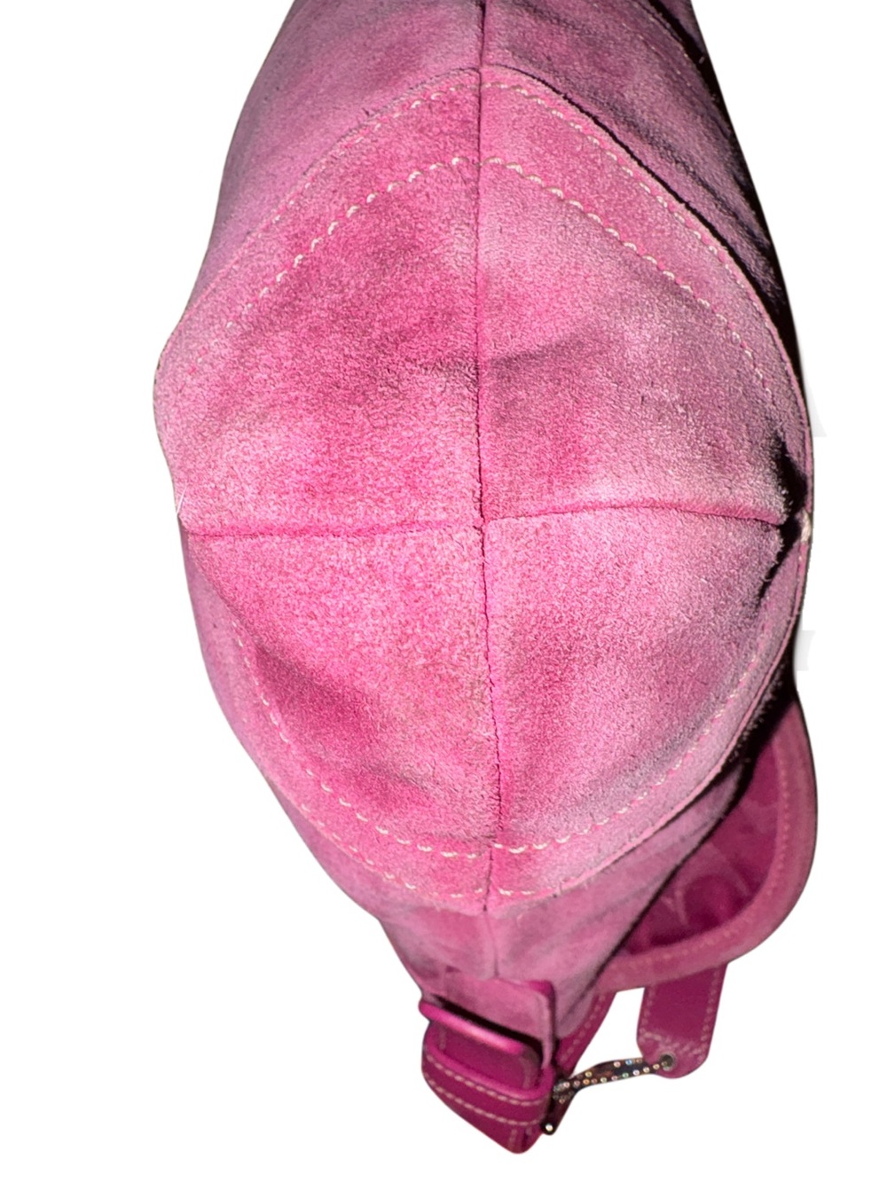 Coach Vintage 2005 Soho Flap Suede Convertible Crossbody in Pink 9482 - Picture 9 of 10